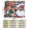 thumbnail image 3 of Chris Brown Blanket Throw Bedding Room Decor Flannel Blankets for Bed Sofa 50"x40"-KDE17307, 3 of 5