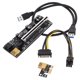 thumbnail image 1 of GAXIRE 1Jgo Tarjeta Riser Pci-E 1X A 16X Con LED Para De, 1 of 8