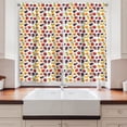 thumbnail image 2 of Ambesonne Fruits and Vegetables Kitchen Curtains, Various Items, 55"x30", Multicolor, 2 of 3