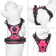 thumbnail image 3 of PHOEPET No Pull Dog Harness Medium Reflective Front Clip Vest with Handle, Adjustable 2 Metal Rings 2 Buckles,Pink, 3 of 7
