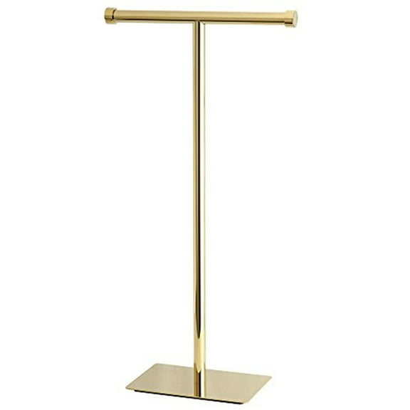 Kingston Brass CC8102 Claremont Freestanding Toilet Paper Stand, Polished Brass
