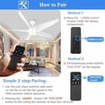 thumbnail image 4 of Replacement Remote for Westinghouse Ceiling Fan Remote 7787900 7788200, 4-Speed Dimming Fan Remote Control with Backlit Buttons,Easy to Set with Mount Holder-Remote only, 4 of 7