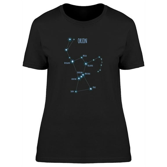 Orion Constellation Graphic T-Shirt Women -Image by Shutterstock, Female Small