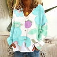 thumbnail image 1 of LOVZFMLL Cardigan pour Femmes Cardigan Décontracté à Boutons Veste Manteau de Mode Imprimée, 1 of 5