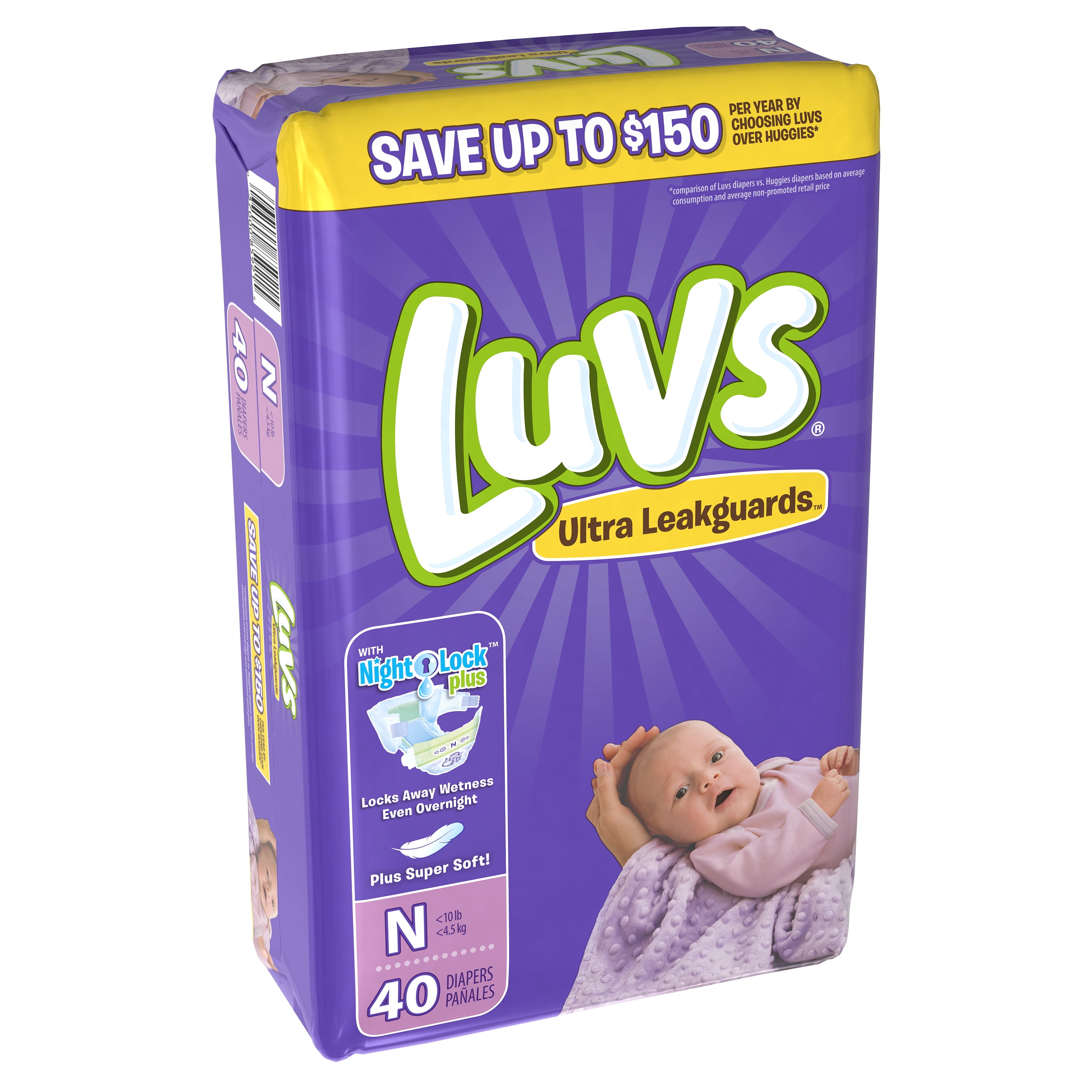 luvs ultra leakguards diapers newborn