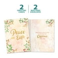 thumbnail image 5 of Tree-Free Greetings Christmas Greeting Card 2 Pack, 5x7, Peace Every Day (GT65421), 5 of 6