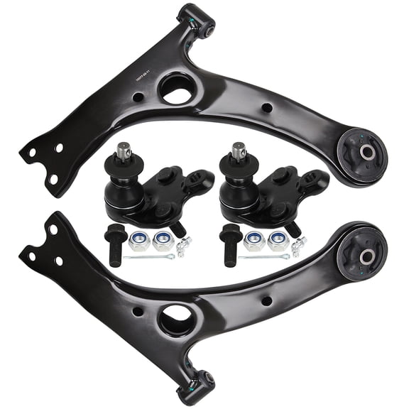 SCITOO 4pcs Front Suspension Kit Lower Control Arm Lower Ball Joint Fit 2004-2009 For Toyota Prius