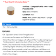 thumbnail image 2 of Air Filter - Compatible with 1960 - 1963 Porsche 356B 1961 1962, 2 of 2