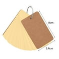 thumbnail image 6 of 1 Pack Blank Kraft Paper Notebook 9.4cmX5cm Portable Notepad with Blank Pages for DIY Journaling Study Cards Memo Pads Note Taking Office School Supplies Brown Recycling Pocket Notepad, 6 of 9