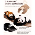 thumbnail image 4 of Weighted Stuffed Animal – Panda, Sloth, Bear, Koala, Raccoon & Dinosaur Plushie with Extra-Long Hugging Arms, Soft Huggable Stuffed Animal for Comfort (Panda, 25.6"), 4 of 8