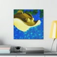 thumbnail image 4 of Stingray in Monochrome - Canvas, 4 of 10