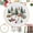 Holiday Village, variant on Christmas Cross Stitch Kits, DIY Embroidery Kit for Adults with Pattern,Cotton Threads,Needles,Instruction,20cm Hoop,for Decor Home Room