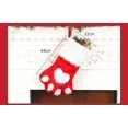 thumbnail image 2 of Medias navideñas de peluche con forma de pata de mascota (1/2 unidades) para decorar la chimenea, ideal como regalo para perros y gatos en vacaciones familiares., 2 of 4