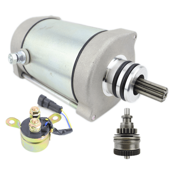 SHUmandala Starter Motor with Relay Replacement for Polaris RZR 4 800 2010-2014/RZR 800 2008-2014/Sportsman 700 EFI 2007 4010417 18648