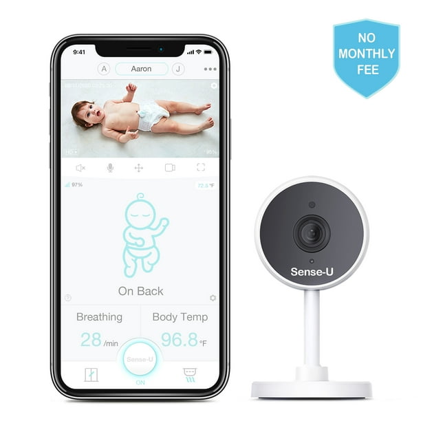 Sense U Video Baby Monitor With 1080p Hd Camera 2 Way Audio Night Vision Background Audio Motion Detection No Monthly Fee Walmart Com Walmart Com