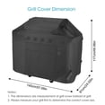 thumbnail image 1 of Grill Waterproof BBQ Grill Cover  Barbecue Cover  Dust-proof Ant U Ltraviolet for Garden Patio Black Grill Accessories, 1 of 9
