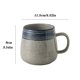 thumbnail image 2 of Taza de cerámica vintage de 380 ml, taza de té con cuchara, taza de café de oficina, taza de té for el hogar, taza de leche, 2 of 3