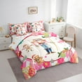 thumbnail image 3 of Castle Fairy Xmas Nutcracker 7-Piece Twin Bedding Sets,Geometric Plaid Bedding Comforter Set,Dance Ballet Breathable Sheet Sets,Ultra Soft Merry Christmas Home Decor,Reversible, 3 of 8