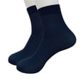 thumbnail image 3 of Resicozy 4 Pair Mens Crew Socks Ankle Athletic Running Casual Trendy Solid Color Socks 2026 Navy, 3 of 4