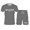 Grey, variant on Men's 2-Piece Casual T-Shirt and Shorts Set – "Milano Italy" Letter Print Summer Outfit Short Sleeve Crewneck Tee and Drawstring Shorts Matching Set, Sporty Lounge Wear for Gym and Vacation