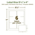 thumbnail image 6 of Avery EcoFriendly Shipping Labels, 3-1/3" x 4", 600ct (48464), 6 of 10