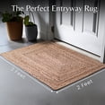 thumbnail image 3 of Alfombra Ramanta Home tejida a mano en yute trenzado, 60 x 90 cm, natural, 3 of 9