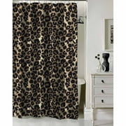 Mainstays Ombre Cheetah Shower Curtain Black Brown