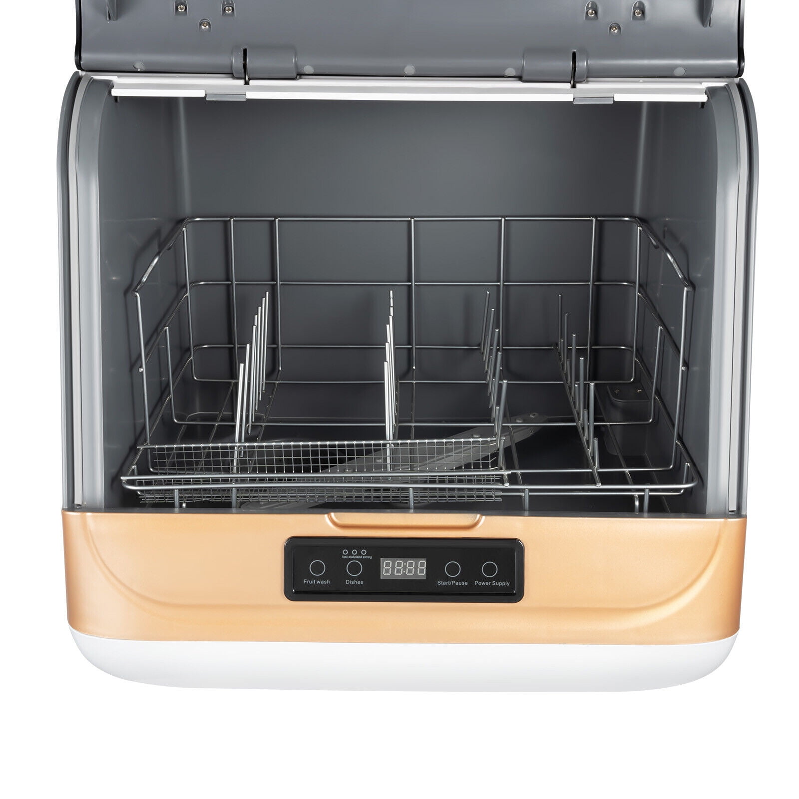 3-in-1 Washing Modes Dishwasher for Cleaning Vegetables and Fruits 17.72*15.75*17.3in Transparent Design