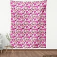 thumbnail image 4 of Ambesonne Floral Fabric by the Yard Upholstery, Lotus Flowers Spring Art, 10 Yards, Soft Pink Blush and Mauve, 4 of 5