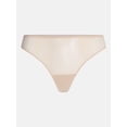 thumbnail image 6 of Joyspun Women's Lace and Mesh Thong Panties, 3-Pack, Sizes XS-XXXL, 6 of 7