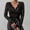Black, variant on Women's Mesh Top Lace Sheer Mesh Blouse Transparent Shirt Black Women's Sheer Mesh Long Sleeve Lace Floral Pattern Stand Up Collar Transparent Long Sleeve Lightweight