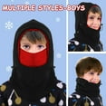 thumbnail image 6 of 2WIN2BUY Balaclava Ski Mask for Boys Girls,Adjustable Thick Warm Windproof Winter Hats,Soft Fleece Hat with Mask & Neck Warmer,Blue, 6 of 7