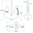thumbnail image 3 of Seachoice 41383 Black Vinyl Coated Anchor, 20 Pounds, 3 of 4