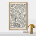 thumbnail image 2 of HFDF Canvas Print Wall Art Distressed Tan Grunge Geometric Pattern Abstract Shapes Illustrations Modern Art Contemporary Relax/Calm for Living Room, Bedroom, Office - Natural 12x16inch Framed, 2 of 6