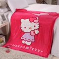 thumbnail image 4 of KT-Manta de gatos Sanrios de doble capa gruesa, funda para siesta de dibujos animados Kawaii, edredón, aire acondicionado, oficina y dormitorio, 4 of 4