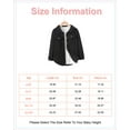 thumbnail image 2 of 4T Baby Boys Clothes 5T Boys Long Sleeve Coat Solid Color Toddler Boys Fall Winter Jacket Black, 2 of 8