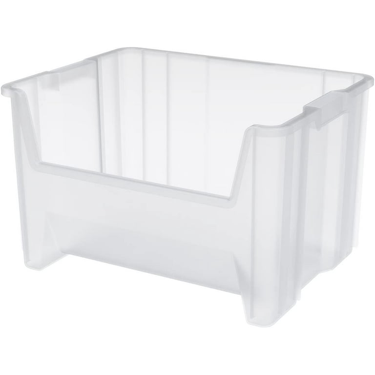 Clear Stackable Storage Bins Acrylic Open Front Bliss Bins with