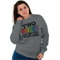 thumbnail image 5 of Two Brides Better Than One LGBT Pride Women Crewneck Sweatshirt Brisco Brands S, 5 of 6