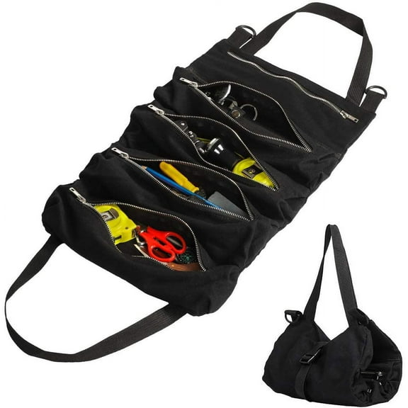 Multi-Purpose Tool Totes & Bags Storage Pouch Organizer with 5 Zippered Pockets by Casavida