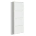 thumbnail image 5 of 4 Flip Drawers Shoe Cabinet for Entryway, Wall Mount Shoe Organizer, Narrow Shoe Storage Cabinet Freestanding Shoe Organizer for Entry, Hallway, Living Room, 5 of 8