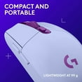 thumbnail image 5 of G304 LIGHTSPEED Wireless Gaming Mouse, Hero 12K Sensor, 12,000 DPI, Lightweight, 6 Programmable Buttons, 250h Battery Life, On-Board Memory, PC/Mac - Black, 5 of 7