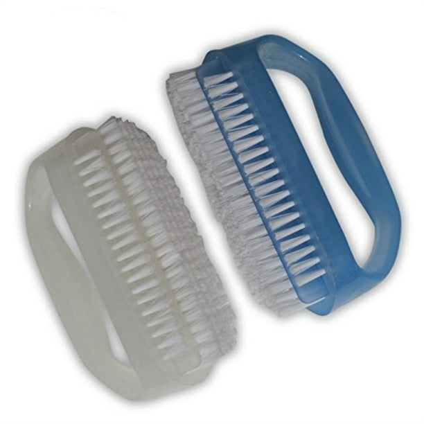 coralpearl hand finger nail scrub brush set with cuticle remover for deep cleaning small