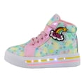 thumbnail image 4 of Tenis Botas Niña Luces Led Estrellas Arcoiris Moda Comodo M-2026 ARCOIRIS 18 cm, 4 of 5