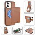 thumbnail image 2 of Compatible With iPhone 11 Wallet Case,PU Leather,Back Flip Kickstand,Detachable Magnetic Wallet,With Card Slots,Shockproof Rugged Ultra Slim Anti-fall Phone Case Cover,Brown, 2 of 10