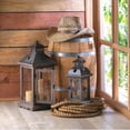 thumbnail image 2 of Home Locomotion  Large Rustic Wood Lantern, 2 of 3