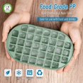 thumbnail image 2 of SHAR 2 Pcs Ice Cube Trays with Ice Bucket, Ice Cube Mold for Freezer, 2 Pcs Trays Making 72 Mini Ice Cubes (2 Pcs x Ice Cube Trays + Ice Bucket + Ice Scoop) (Green), 2 of 5