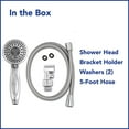 thumbnail image 6 of Waterpik PowerSpray+ Elements 5-Spray 2.0 Hand-Held Shower, 6 of 9