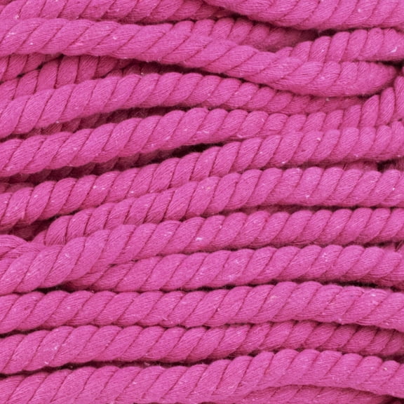 Super Soft 3 Strand Twisted Cotton Rope - Multiple Colors to Choose from in Various Diameters and Lengths