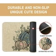 thumbnail image 6 of Fall Blue Pumpkin Welcome Doormat Eucalyptus Door Mats 17 x 29 Inch, Autumn Seasonal Farmhouse Non-Slip Entrance Mat Low Profile Front Doormats Kitchen Floor Rug Decor for Indoor Outdoor, 6 of 6