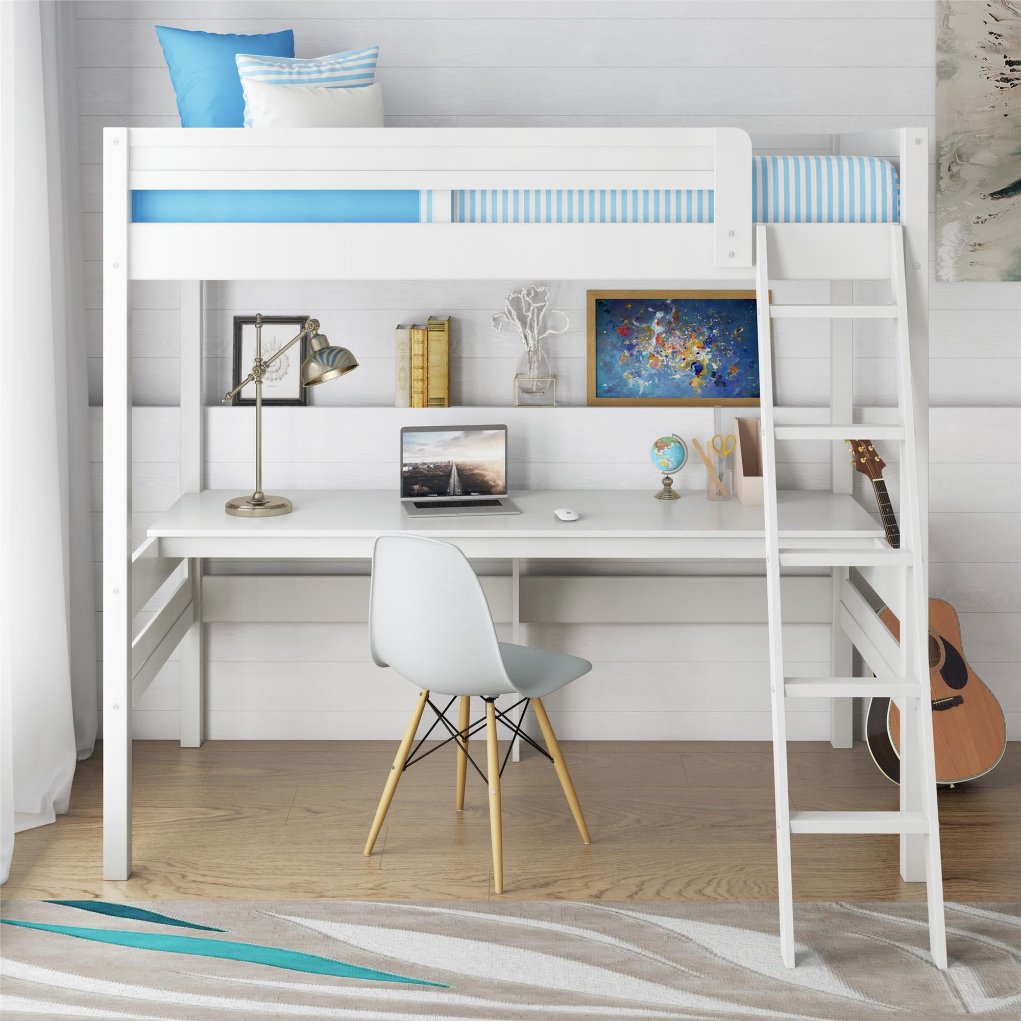 bunk bed with desk